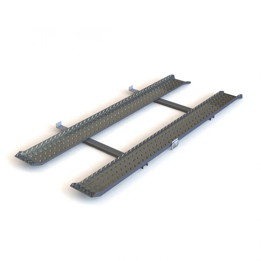 Folding Two-Section Aluminum Ramp