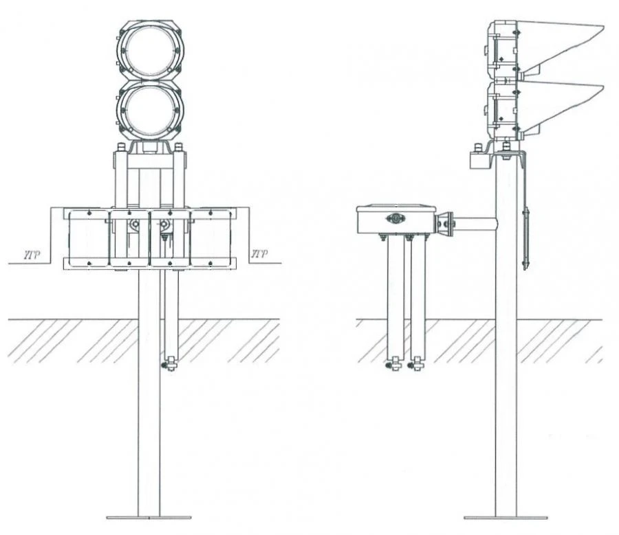 Railway Signal Lights TU 32 ELT 046-13 for Train Safety