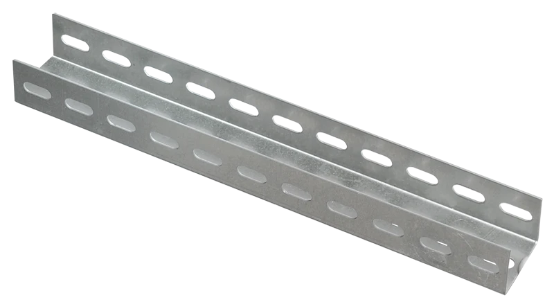 Perforated U-Profile 2400mm 2.0mm HDZ CLM50D-PPP-240-20-HDZ