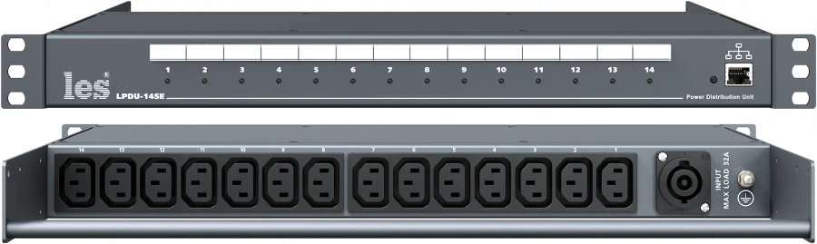 Power Distribution Unit LPDU-14SE32 with 14 Outputs and 32A Input