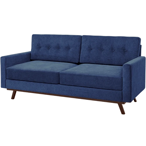 Upholstered Sofa D51 with Metal Frame and Cushions
