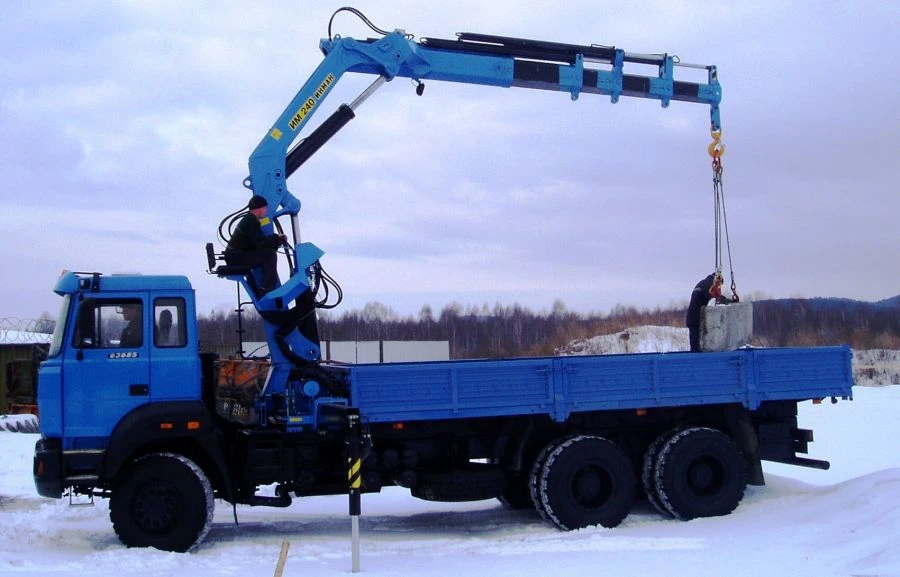 Vehicle with Crane Manipulator 6377P2 on Ural 4320 Chassis