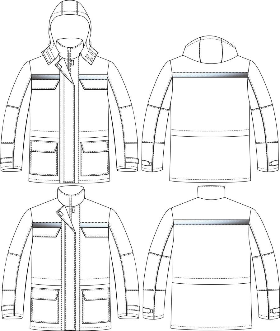 Women's Cold Weather Protection Jacket with Windproof Zipper