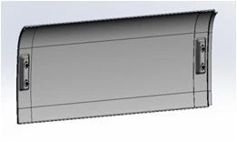 Left False Board for Tram Car 71-411.10.21.010