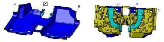 Front Floor Mat with PU Foam Backing 9674686877