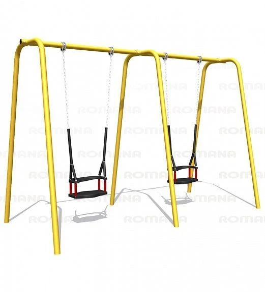 Double Swing with Backrest for Children - Romana 108.55.00-01
