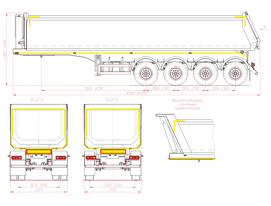 Dump Semi-Trailer 951060 for Bulk Cargo Transport