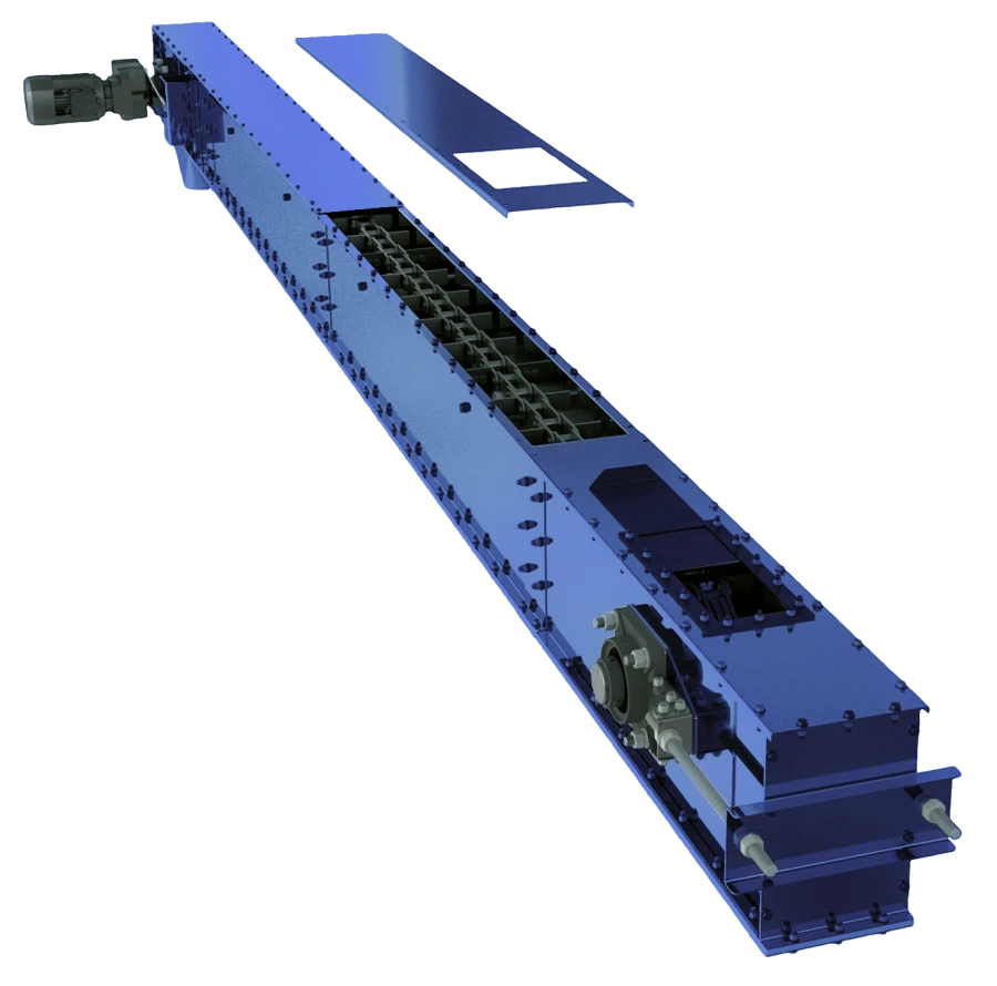 Industrial Chain Scraper Conveyor for Bulk Material Transport TSC Type