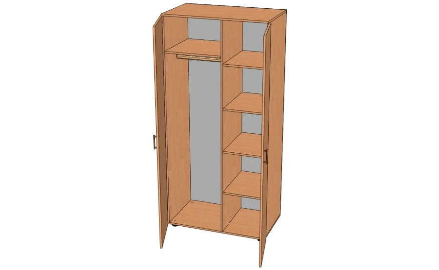 Combined Wardrobe for Clothing - Model SHO-3K