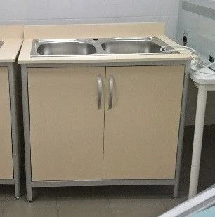 Laboratory Table with Double Sink TV-SLTM-04.01