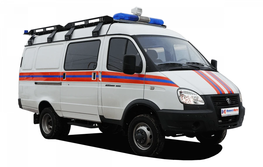Emergency Response Vehicles Type N1GSB Modification N1GBFS on GAZ 27057 Base with Gasoline Engine