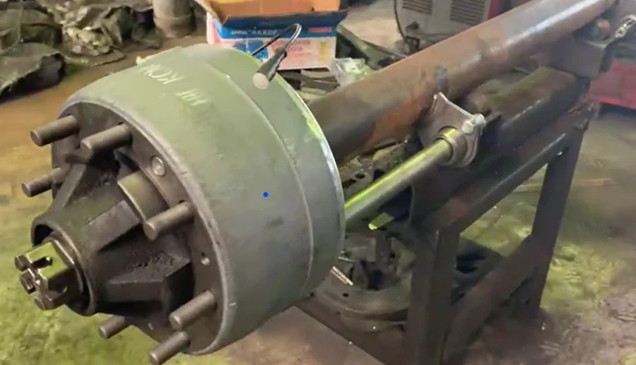 Automotive Trailer Axle with ABS, ASM Model