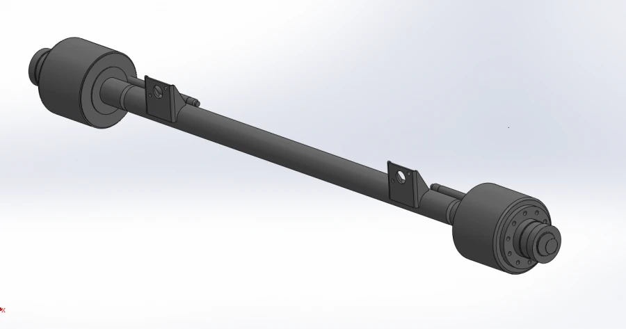 Heavy-Duty Wheel Axle for 13 Ton Load Capacity