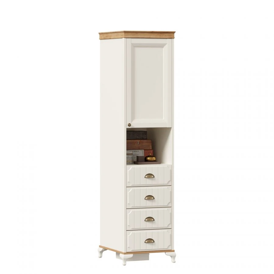 Combined Cabinet Villaggio LD.680110.000 PV (Alabaster/Golden Oak)
