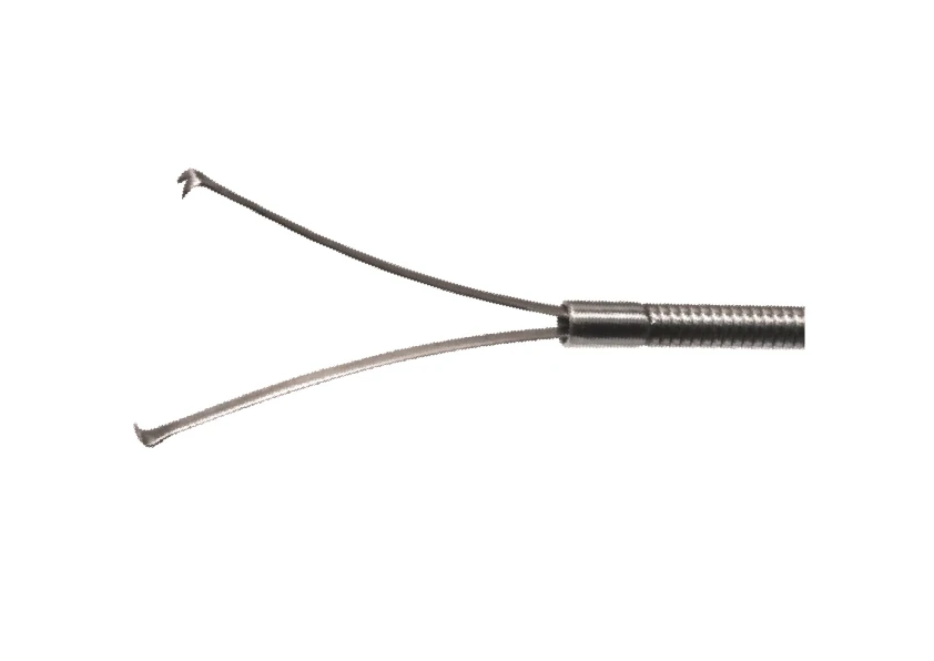 Fork Grasping Clamp for Flexible Endoscopes, Ø 2.0 mm, 1600 mm Length