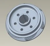 Working Wheel for Support Apparatus, Compression, DN1750, ARZ Type, 0.68-inch Shaft