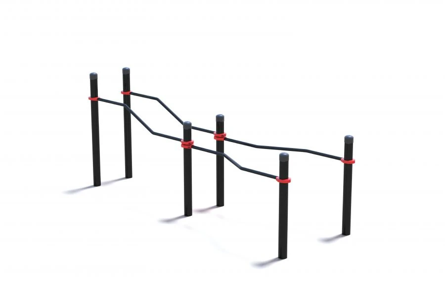 Dual-Level Parallel Bars with Wheelchair Access