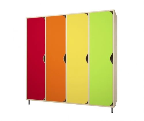Four-Door Children's Clothes Cabinet