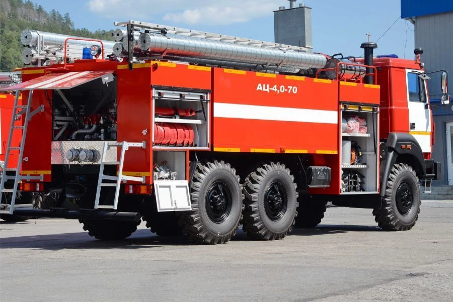 Fire Tanker Vehicle AC-4, Type 5883, Modification 58812D, Ural-5557 Chassis
