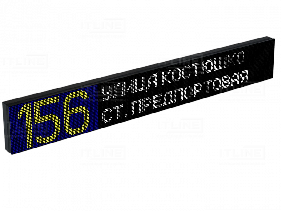 Electronic Route Indicator for Public Transport ITLINE "TT72X8