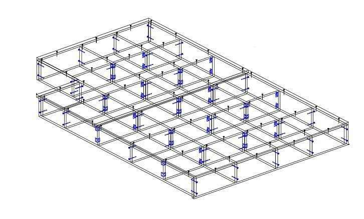 TV Stage with PVC Edging 22mm, Model TV-DSC-6.10.01