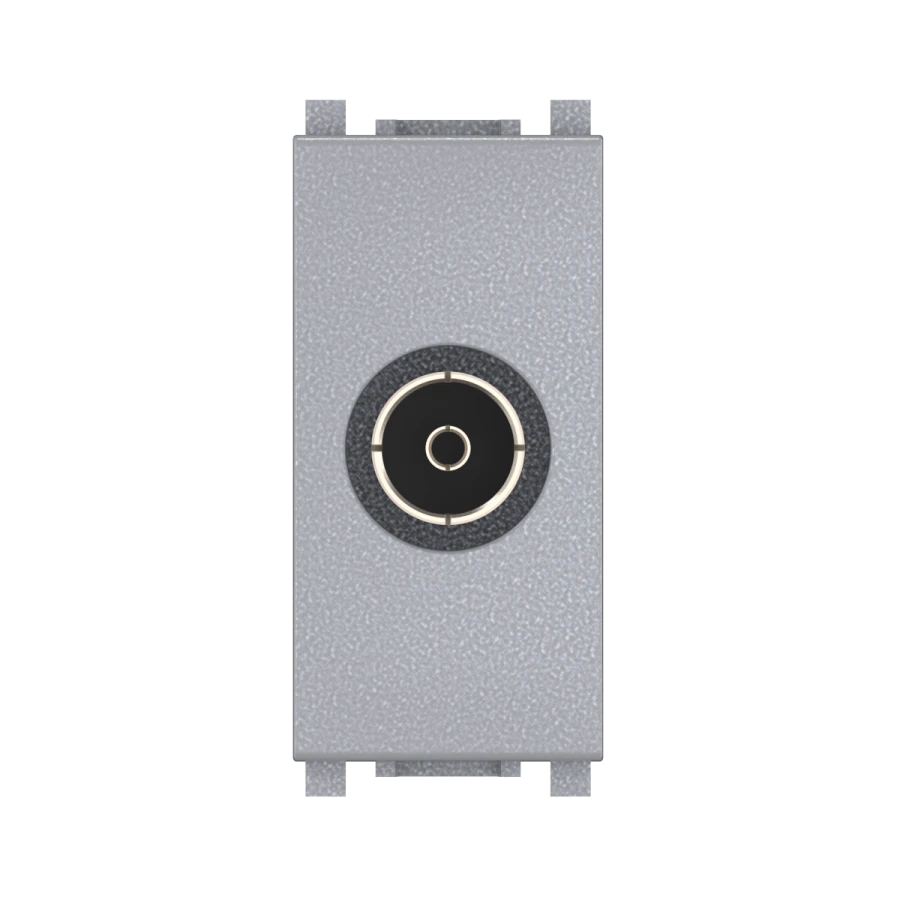 Hidden Antenna Socket FM Single F/F 1M Silver, Art. 74262.S