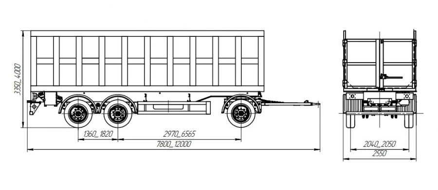 Heavy-Duty Scrap Trailer PL 847552-0000010-01