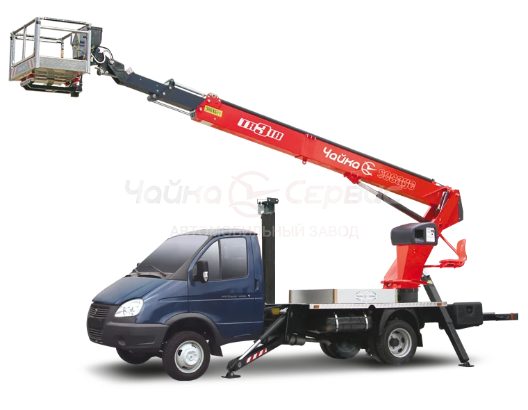 Hydraulic Lift AGP TR320 27843P on GAZ 33027 Chassis