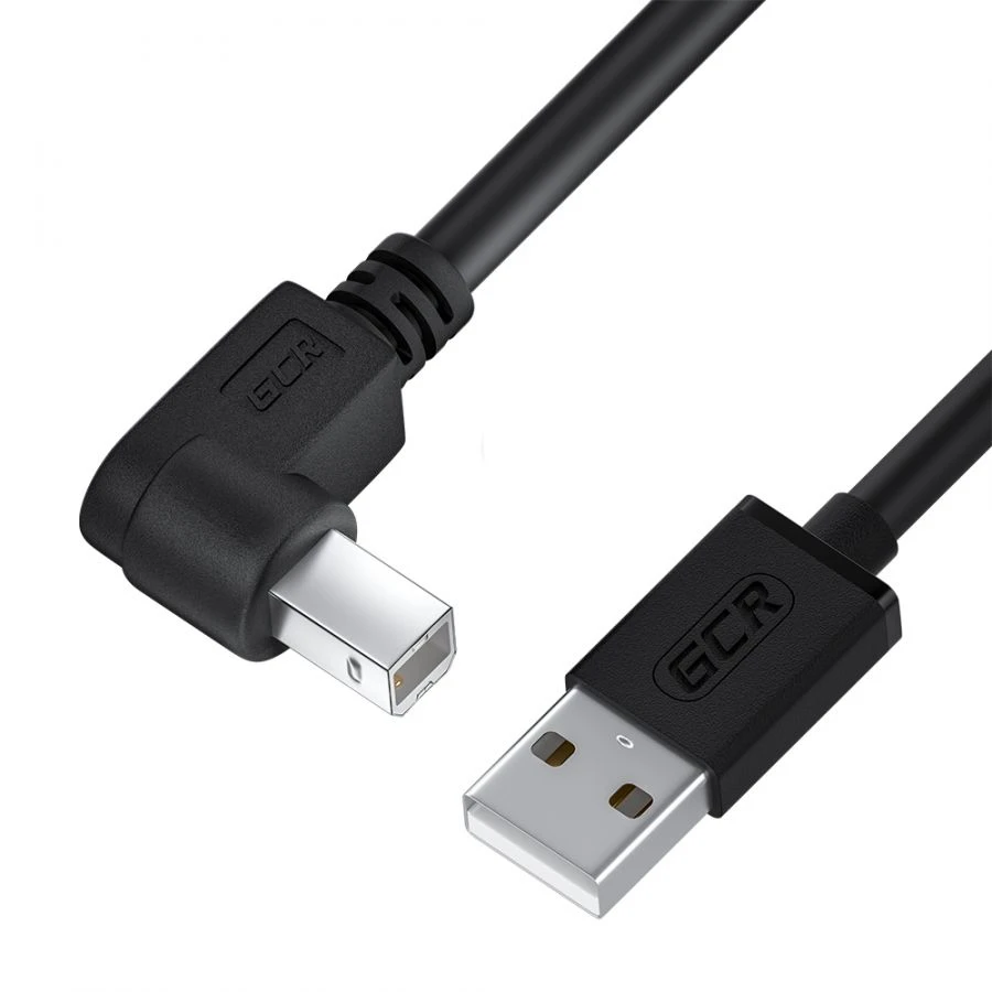 USB 2.0 Printer Cable with Angled Connector, Model GCR-UPC3ML