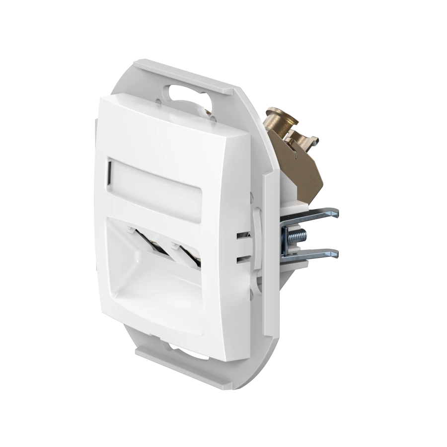 CADUCEUS ALING PRESTIGE Double Computer Socket with Keystone RJ45 Modules - Art. 601