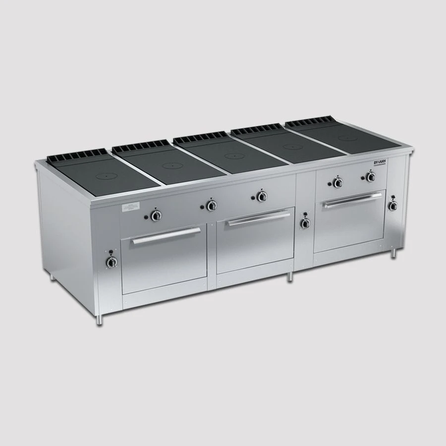 Professional Gas Stove with Closed Flame PRG-IIA-5C 3DSh "Maxi