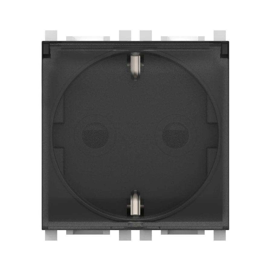 CADUCEUS ALING Experience Hidden Socket with Grounding and Shutter, 16A, 2M