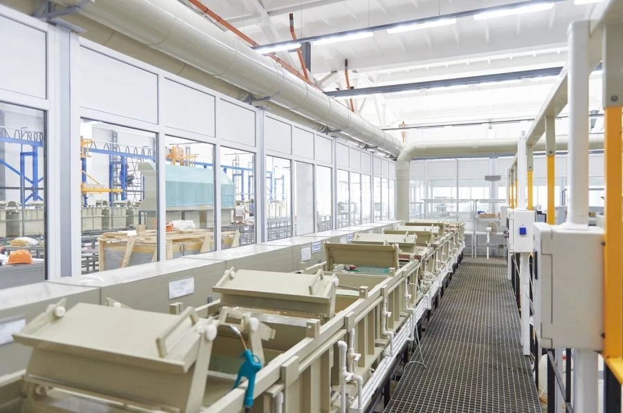 Manual Galvanic Line for Chemical and Electrochemical Processes