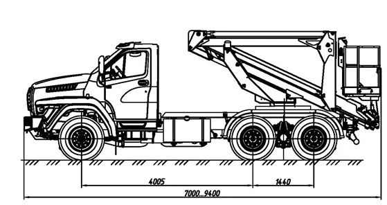 Special Aerial Work Platform with Crane, Model 5849А