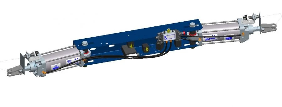 Pneumatic Door Actuator for Vehicles 40N3R63/116T1B132