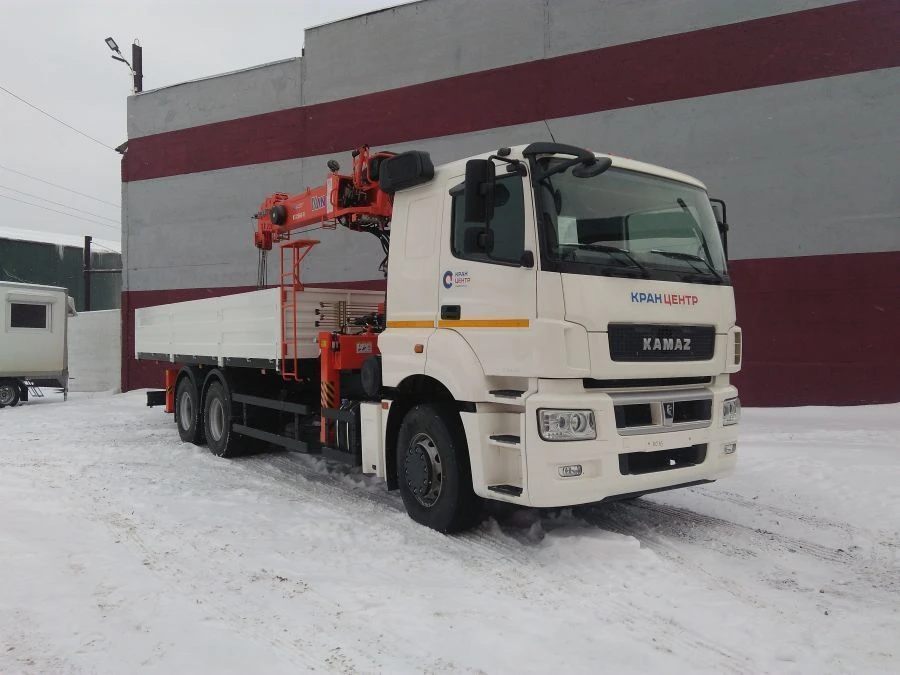 Cargo Platform with Crane Manipulator, Model 67061F, KAMAZ 43118