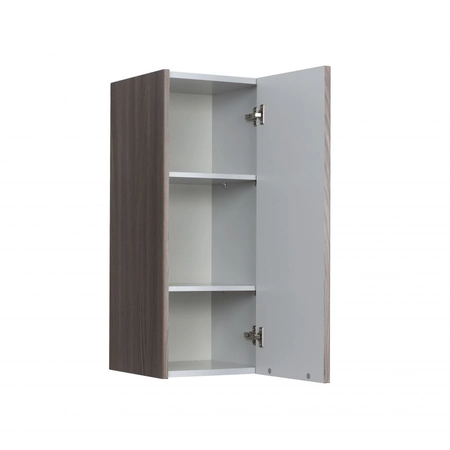 Aquaton Silva Right Wall-Mounted Half Column in Macchiato Oak