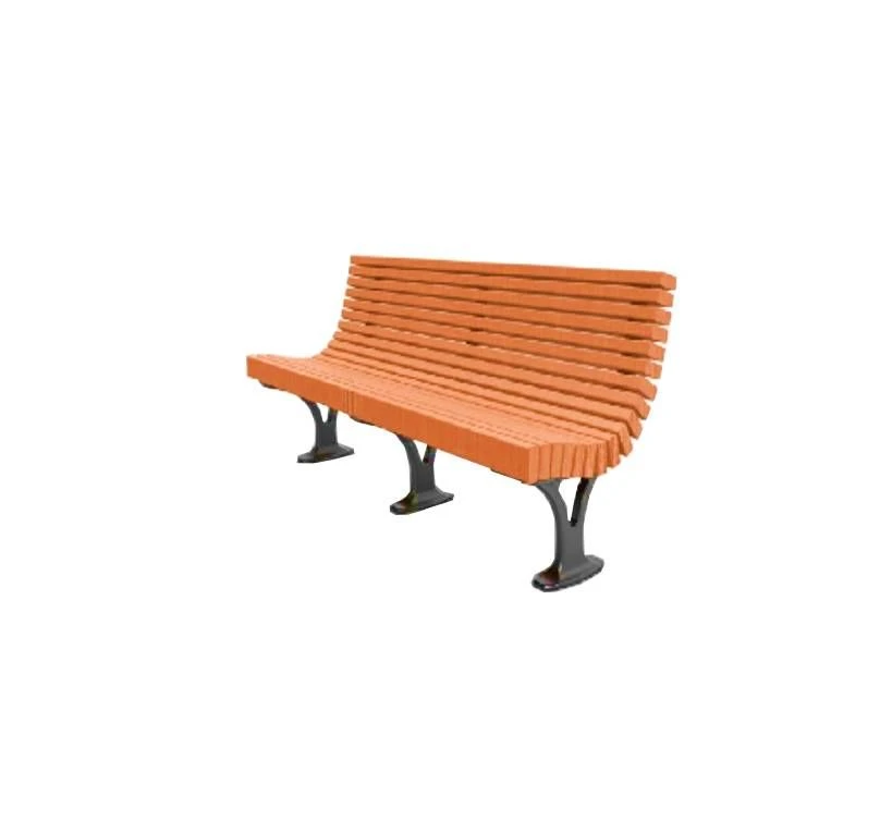 Cast Iron Bench with Backrest A1066