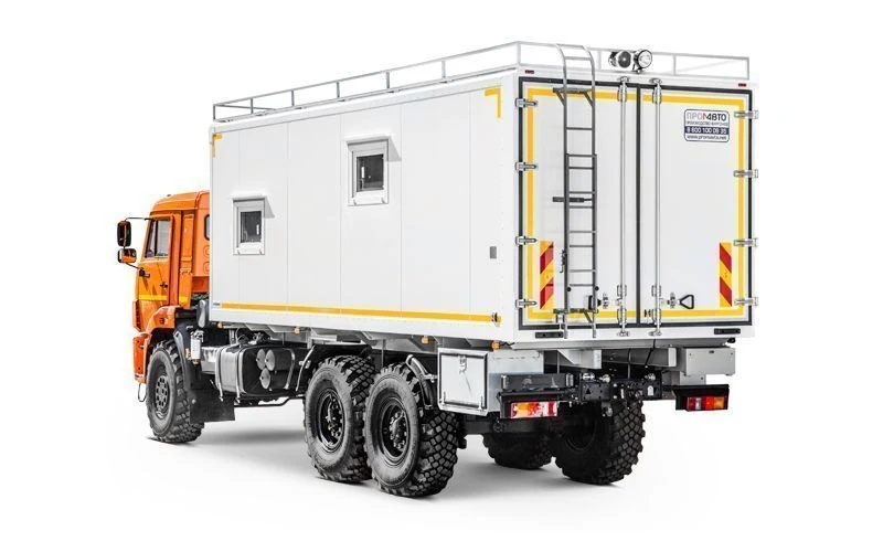 Diesel Truck Workshop Van Model 5759F1 on KAMAZ 5350-D5 Chassis