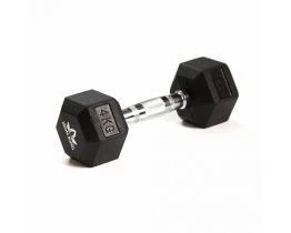 Hexagonal Rubber Coated Dumbbell 4 kg