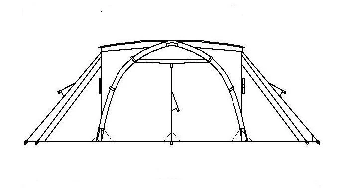 Dome Tent Oberon 3-01 for 2-4 People