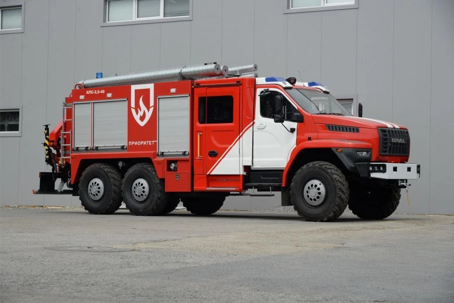 Fire and Rescue Vehicle APS-2, Type 5881S, Modification 5881S5 on Ural-4320 Chassis