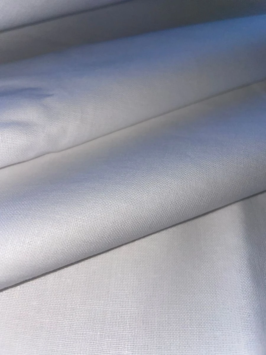 Bleached Cotton Fabric Plain Weave Art. 262, 142 g/m², 150 cm Width