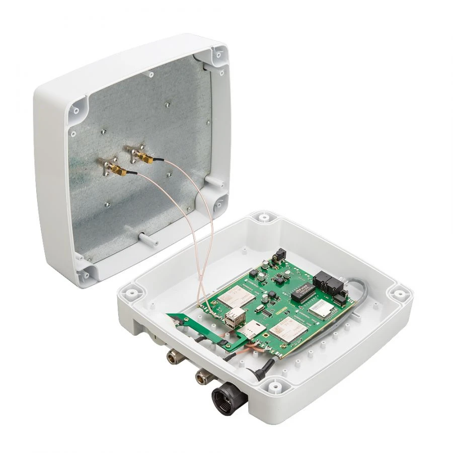 Dual-Modem Router with Extra Antenna Port, LTE Cat.4, Kroks Rt-Ubx DM m4
