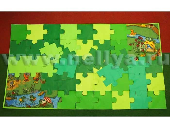 Non-slip Puzzle Mat "Nellia" - 180x100 cm