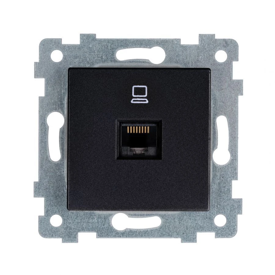 Low Voltage Socket Mechanism "Axiom" RK1-458 Anthracite