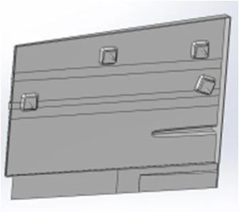 Left Rear Mask Panel S.21Р-10.20.070 for Trams