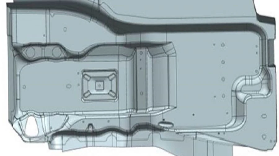 Right Floor Panel for Cars - A9606161552