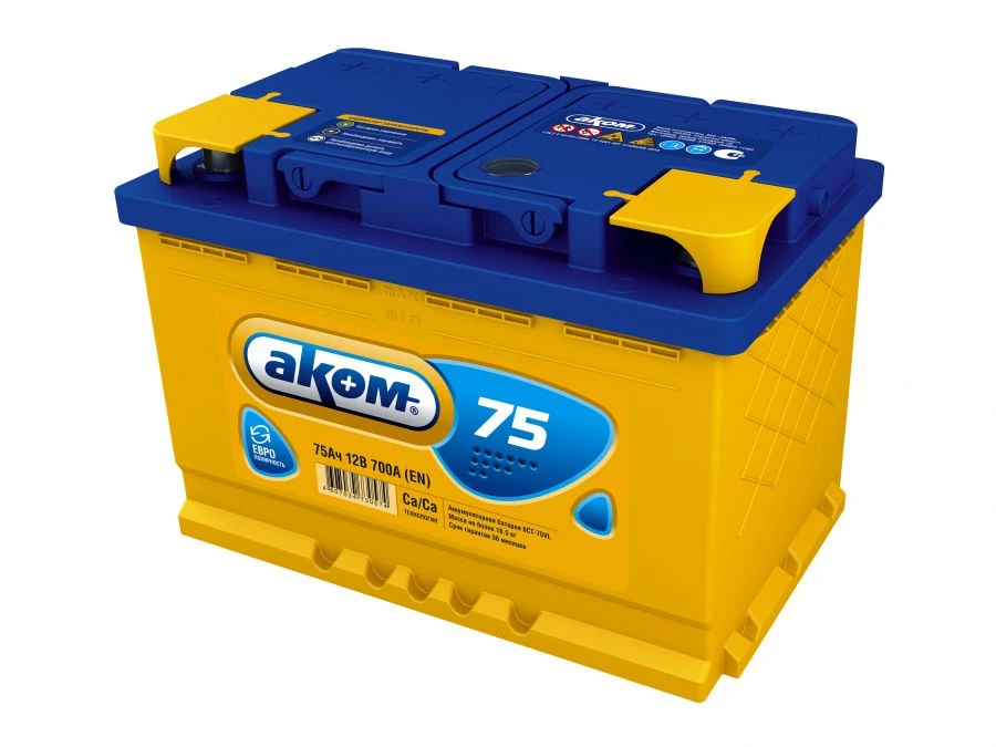 Lead-Acid Starter Battery 6ST-75VL ACOM Euro