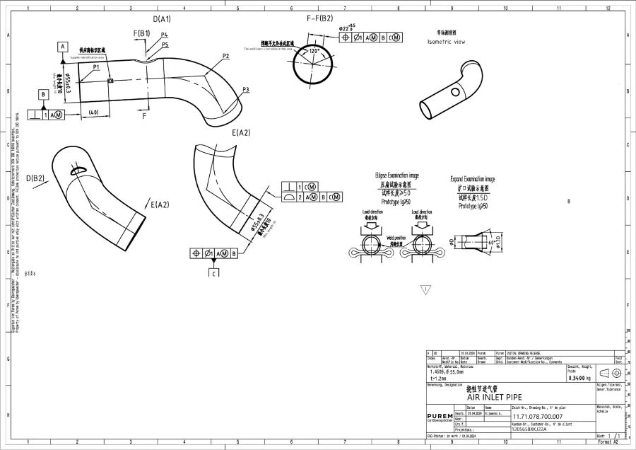 Exhaust Pipe for HAVAL JOLION - Model 1205658XKJ22A